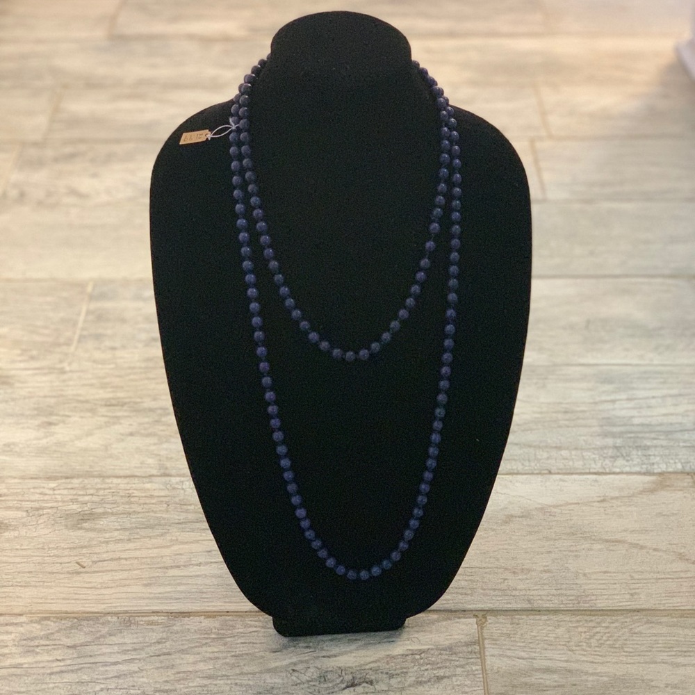 Beaded Blue Necklace Brand New